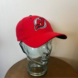 New Jersey Devils Red Snapback Hat Baseball Cap Hockey Puma NHL OS Hughes USA